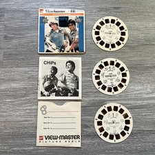 Vintage 1980 Showtime CHiPs View-Master 3 Reels With Booklet