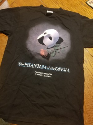 Phantom Of The Opera T-Shirt Size 