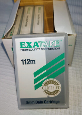 4 Stück EXATAPE 112 m 8 mm Data Cartridge Exabyte
