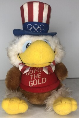 1984 L.A. Olympic Sam The Eagle Plush Applause Go For The Gold Red White Blue