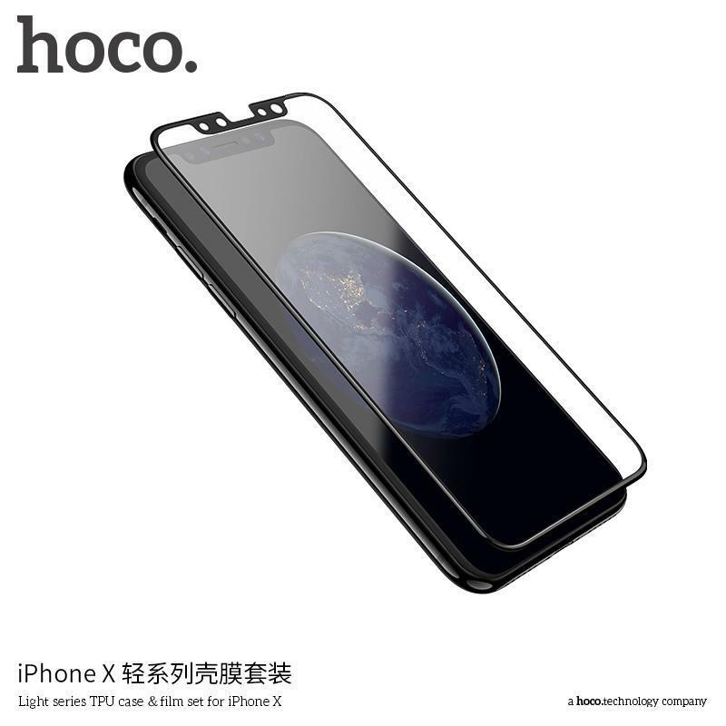 HOCO Light series TPU case ?film set for iPHONE X