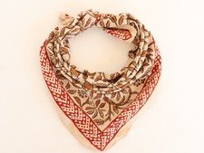Sciarpa bandana in cotone indiano, foulard, fazzoletto da collo, cravatta mas...