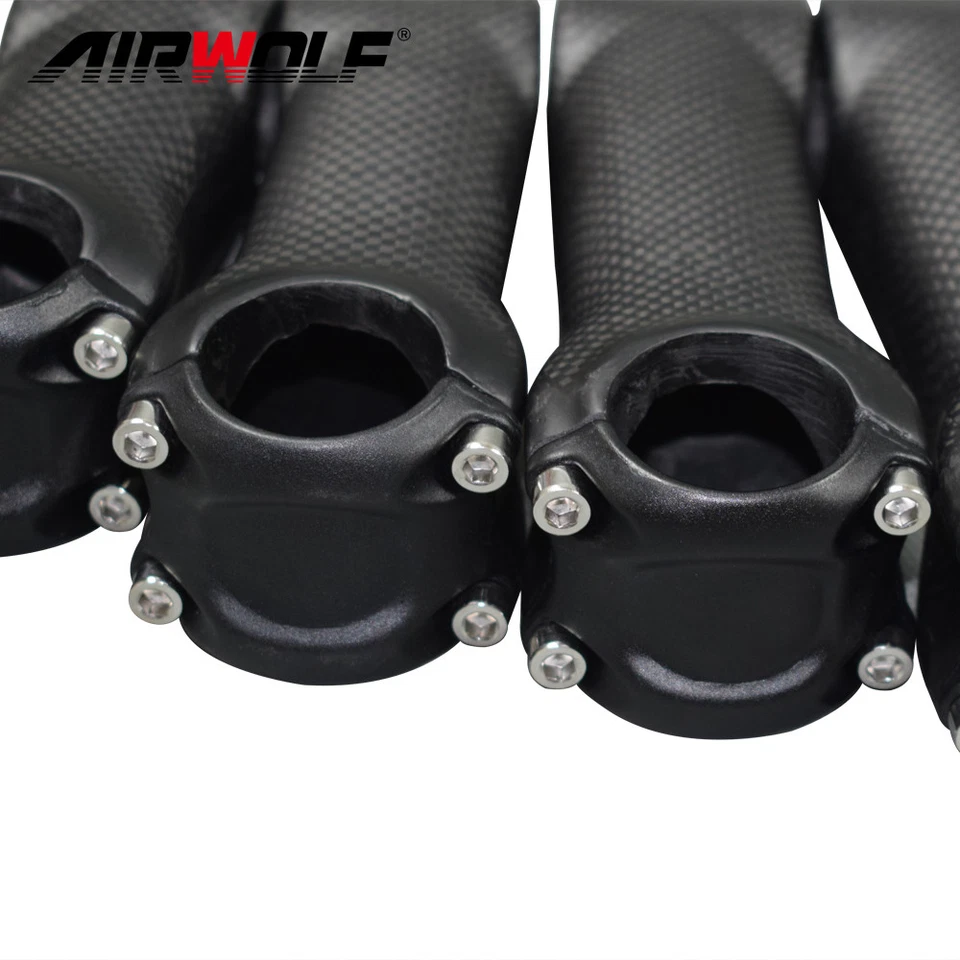 Vástago de bicicleta de carbono 70-130 mm 3k T800 31,8 mm para manillar de bicicleta de carretera y MTB Foto 4 de 4