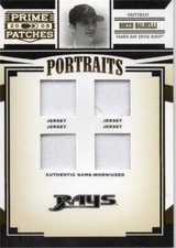 Rocco Baldelli relic jersey patch baseball card 2005 Donruss Prime Patches #P36