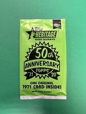 2020 TOPPS HERITAGE HIGH NUMBER 1971 ORIGINAL 50TH  BOX LOADER UNOPENED & SEALED
