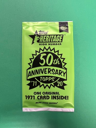 2020 TOPPS HERITAGE HIGH NUMBER 1971 ORIGINAL 50TH  BOX LOADER UNOPENED & SEALED - Picture 1 of 2