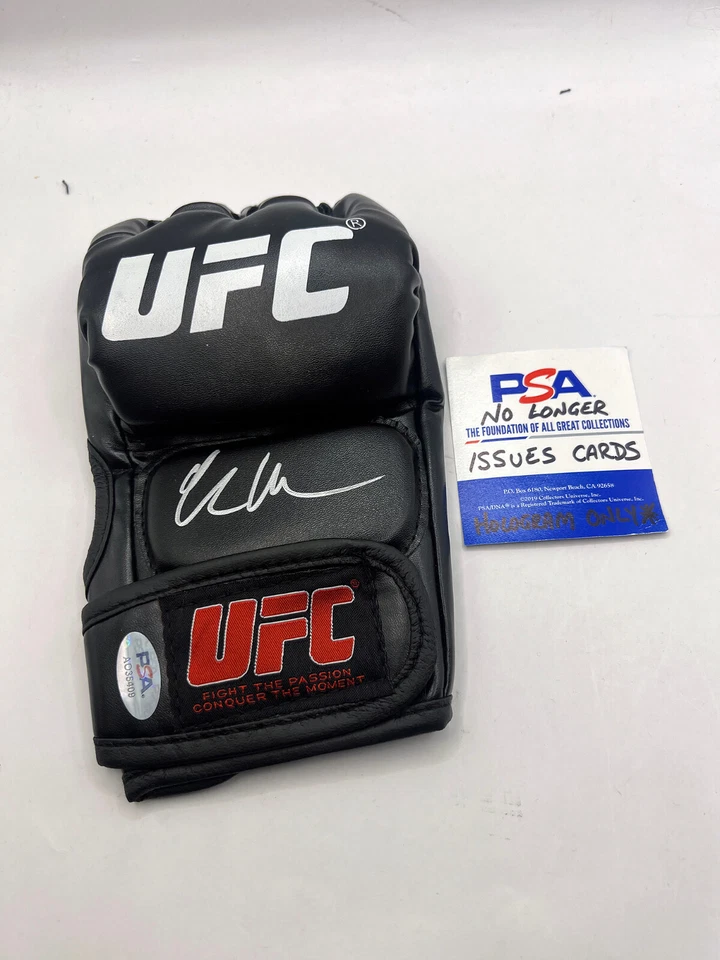 克里斯·韦德曼 UFC 战斗机签名亲笔签名 MMA 格斗手套 PSA 正品证书 — 第 2/2 张图片