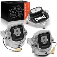 3x Engine Motor Mount & Transmission Mount for Audi A4 2013-2016 A5 Quattro Auto