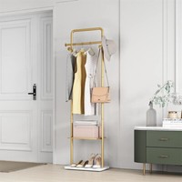 GarderobenstäNder KleiderstäNder Gold Standgarderobe Kleiderstange Schmal BüRo