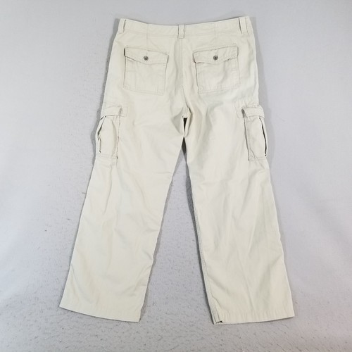 Levi's cargo hiking pants men's 42x32 beige loose straight baggy Grunge Hip Hop - Picture 10 of 15