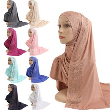 Muslim Hijab Amira Instant Scarf Shawl Women Turban Wrap Headscarf Stole Islamic