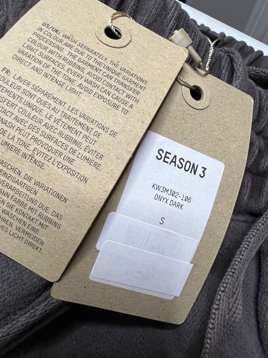Yeezy Season 3 Sweatpants Onyx Dark KW3M302-106 Brand New | eBay Yeezy Season 3 Sweatpants Onyx Dark KW3M302-106 Brand New | eBay