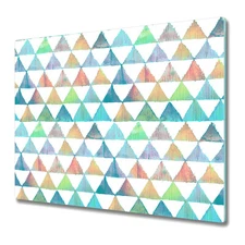 Tempered Glass Worktop Saver Summer Triangles Geometric Simple 60x52