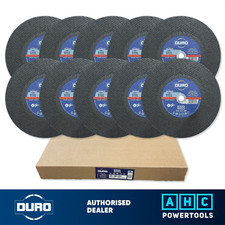DURO 10 x 300MM (12" Inch) Metal Cutting Abrasive Disc Blade