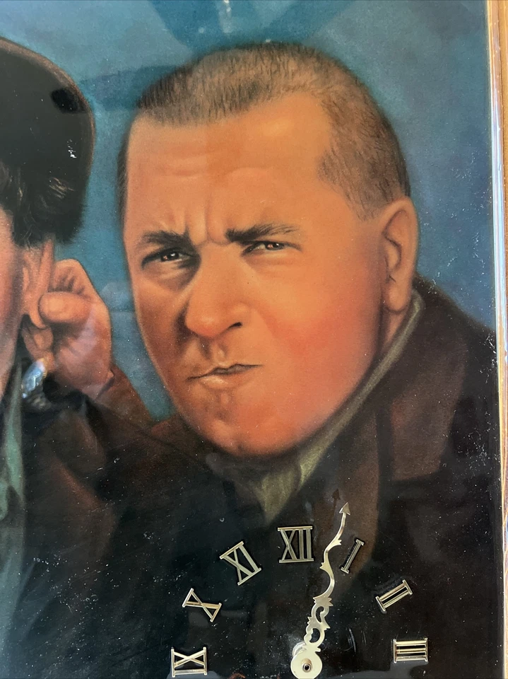Reloj de Pared Vintage The Three Stooges Firmado Sally Evans Marco de Fotos 27x20 RARO Foto 4 de 4