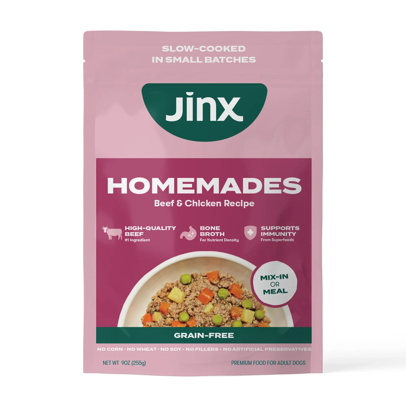 Jinx Homemades Grain-Free Beef & Chicken High Quality Dog Fo
