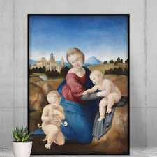 Raphael's Print Madonna and Child with Infant Saint John famous painting poster