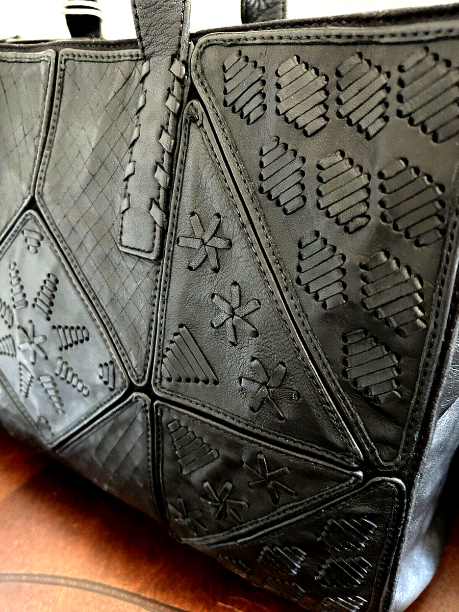 Lucky Brand Woven Leather Nita Artisan Made Handbag Shoulder Bag