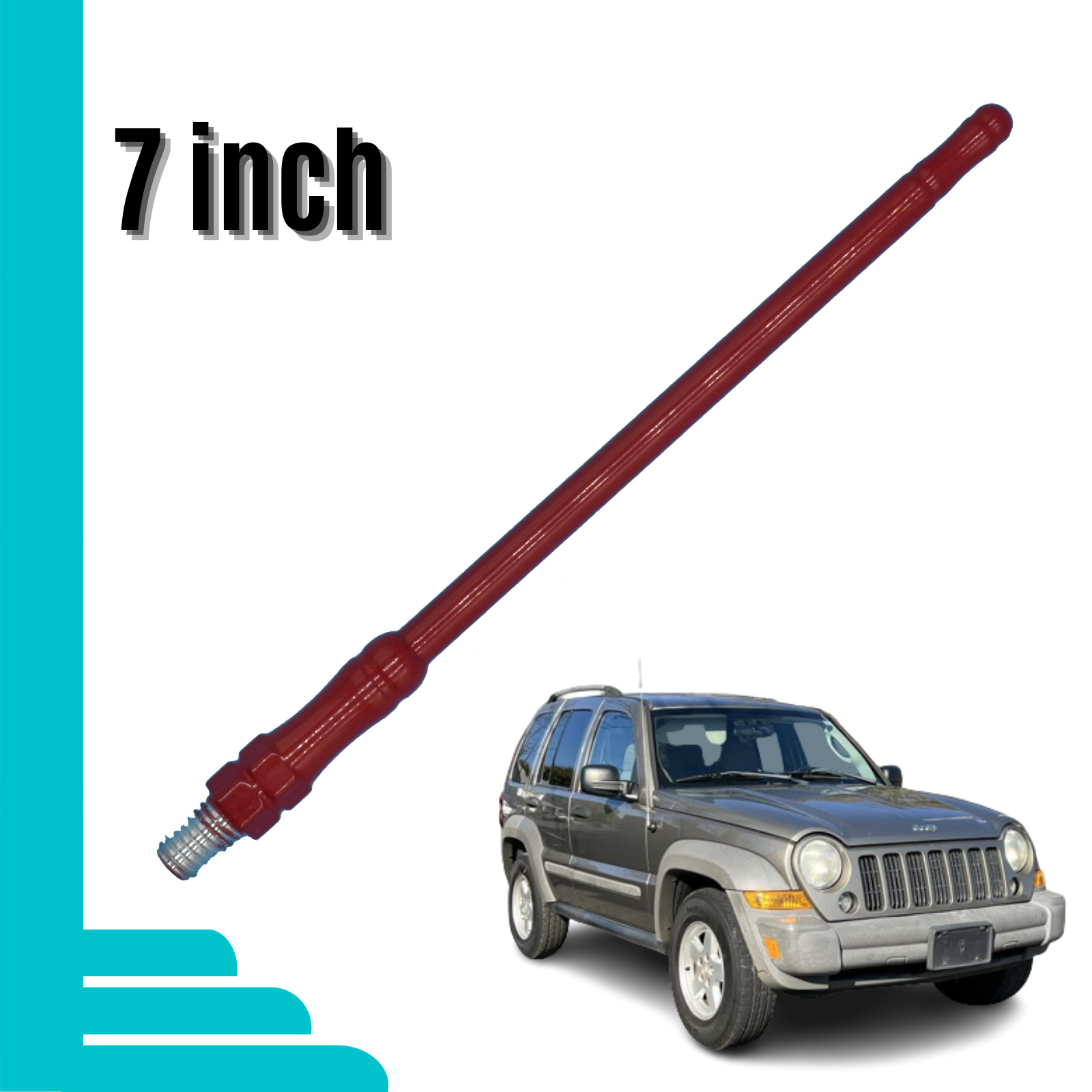 7 Inch Replacement Antenna Red for Jeep Liberty 20022007 eBay