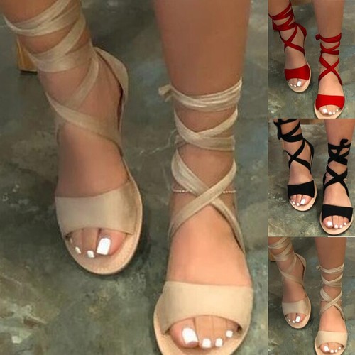 Ladies Ankle Strap Peep Toe Espadrille 