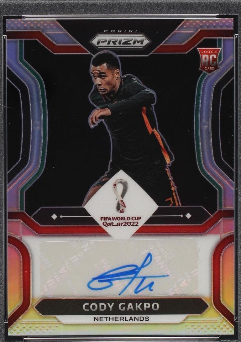 2022 Panini Prizm World Cup Qatar Signatures Cody Gakpo S CGK Silver 2022-panini-prizm-world-cup-qatar-signatures-cody-gakpo-s-cgk-silver