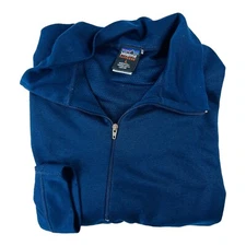 Patagonia Capilene Navy Blue 1/4 Zip Polyester Base Layer Sweater Mens Size L