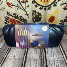 MORPHE THE MORE THE MERRIER 6 PC Eye Brush Set & Bag & Brush Cleaner  NEW