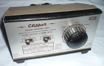 HAMMANT & MORGAN CLIPPER 12V DC TRAFO/CONTROLLER