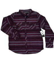 Metal Mulisha woman’s ‘revenge woven’ XL Striped Long Sleeve Button-Up Shirt