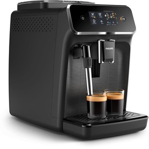 Philips EP2220/10 Kaffeevollautomat 2200 Serie, Panarello, Schwarz
