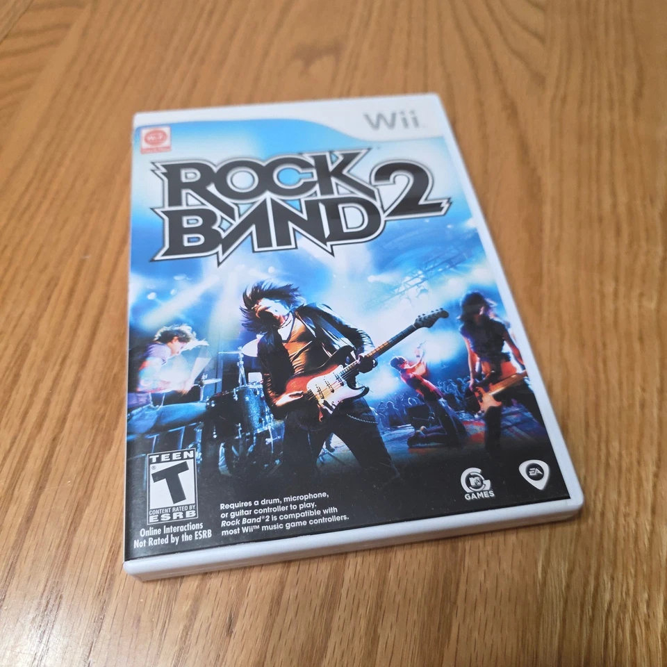 Rock Band 2 & 1 Wii Gamez  w/ Bonus Game - Music Rhythm Video Game Complete - Image 2 of 4