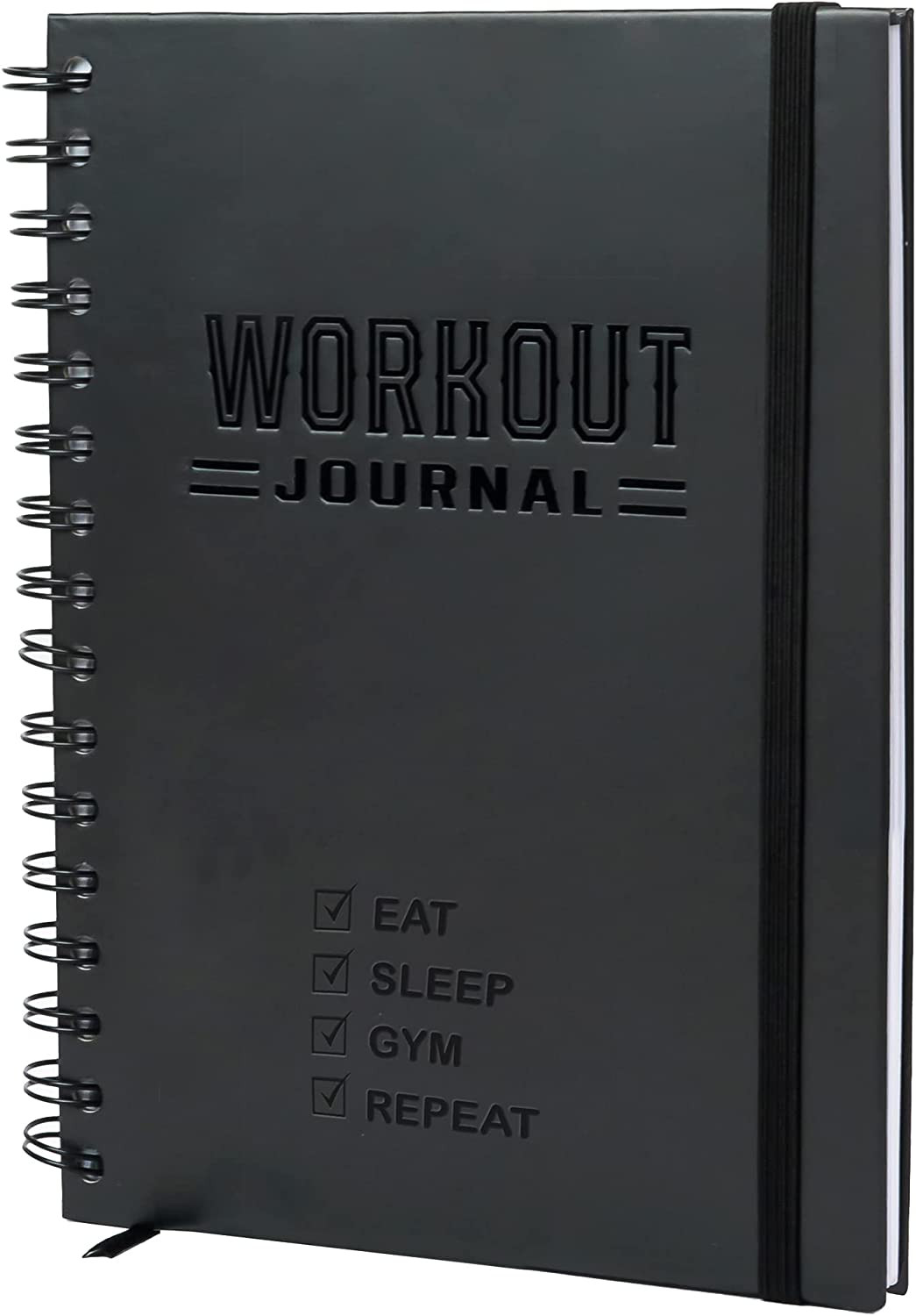 Hardcover Fitness Journal A5 Workout Planner for Men & Women Gym & Home Tracking
