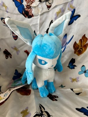 adorable anime Glaceon Plush Doll Soft Toy Stuffed Animal Teddy 9''