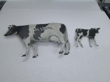 Antique De Laval Cream Separator Tin Holstein Cow & Calf Advertising Set #3