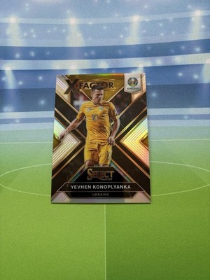 2020 Panini Select UEFA Euro Preview X-Factor Yevhen Konoplyanka Silver /25