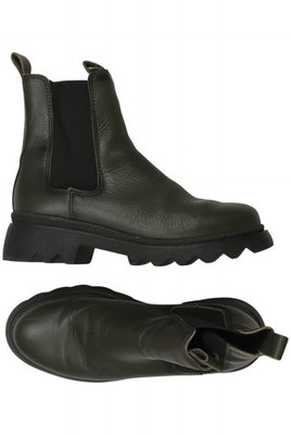 Tamaris Stiefelette Damen Ankle Boots Booties Gr. 39 Leder Grün #f7sa106
