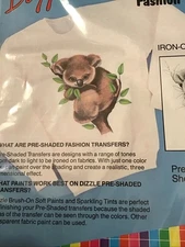 Koala Vintage 1989 Dizzle Pre Shaded Iron-On Fashion Transfer #50041, 14x17”