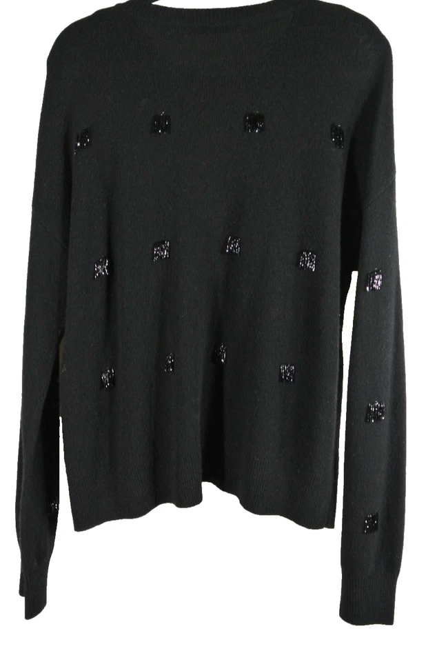 NUEVO, Suéter con Flecos con Cuentas Elizabeth and James Fionn en Negro - Talla L #S27 Foto 3 de 4