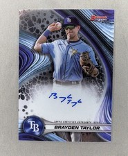 Brayden Taylor 2024 Bowman's Best - Best of 2024 Autographs #B24-BT TB Rays