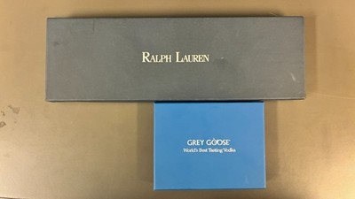 Ralph Lauren Cocktail Stirrer & Tong Set + Grey Goose Metal Cocktail Picks