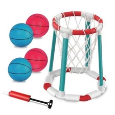 Pool Basketball Hoop Floating Set, Pool Toys and Pool Games for Kids and