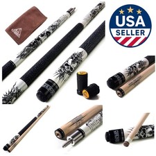 Stylish Rockin Series Maple Pool Cue Stick - 58 Inch, 21 oz for Serious Players