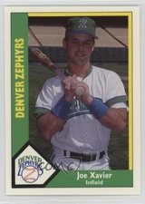 1990 CMC AAA Denver Zephyrs Green Back Joe Xavier #7