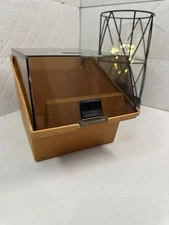 Vintage Disk File Floppy Disk Storage Case Organizer W Lid