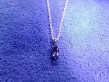 AAA Tanzanite Marquise Cut 1/2ct Pendant Sterling Silver Necklace - 18" Long