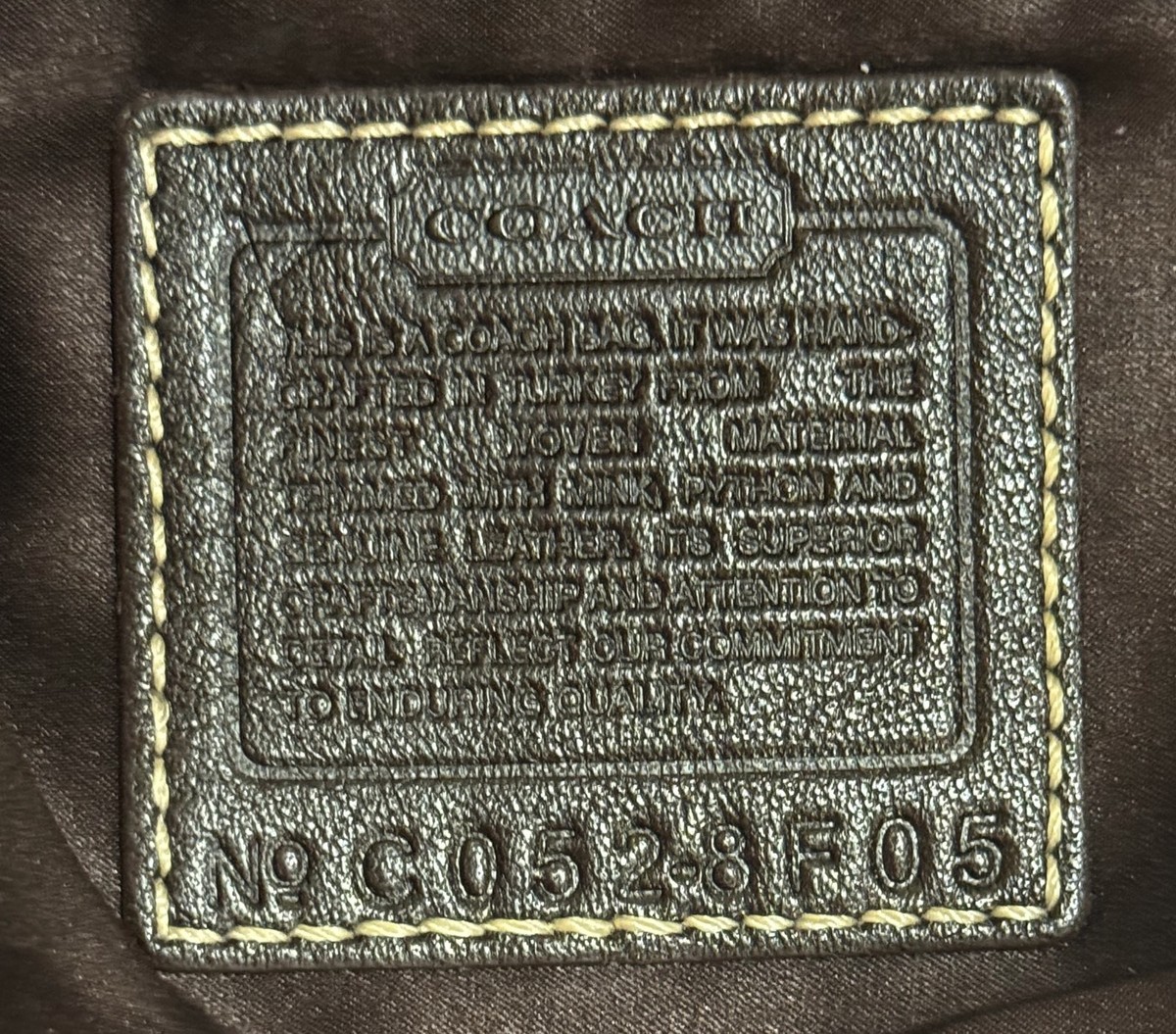RARE Coach Ltd Y2K Soho Exotic Tweed Suede Mink Fur Python Sm Hobo
