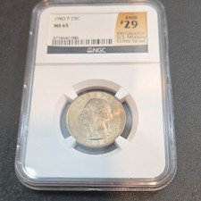 1983-P Washington Quarter 25C NGC MS65 Business Strike Philadelphia