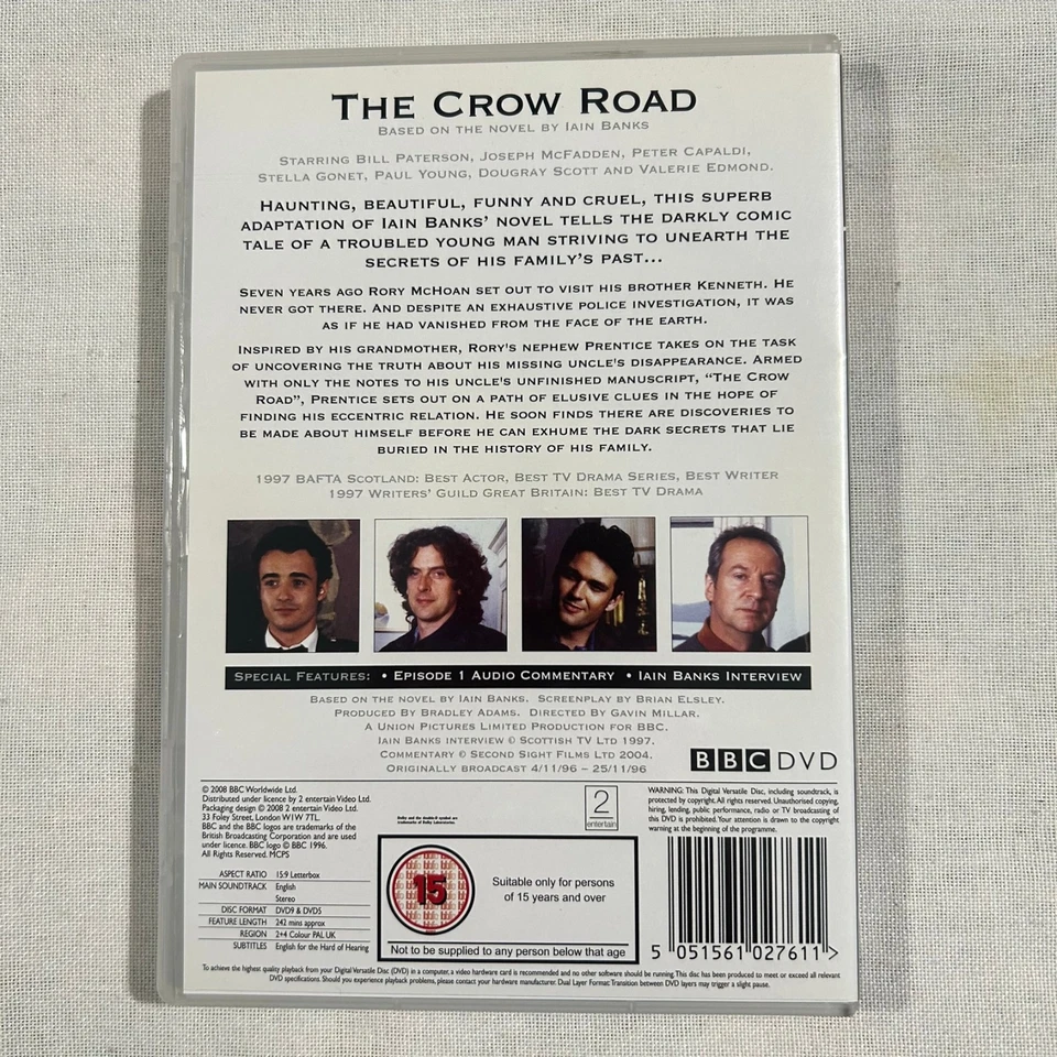 The Crow Road DVD 2 Disc Set 2008 BBC - Image 2 of 4