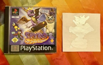Spyro 3 Year of the Dragon PS1 - Erstausgabe CIB - TOP Zustand inkl. BÜGELBILD