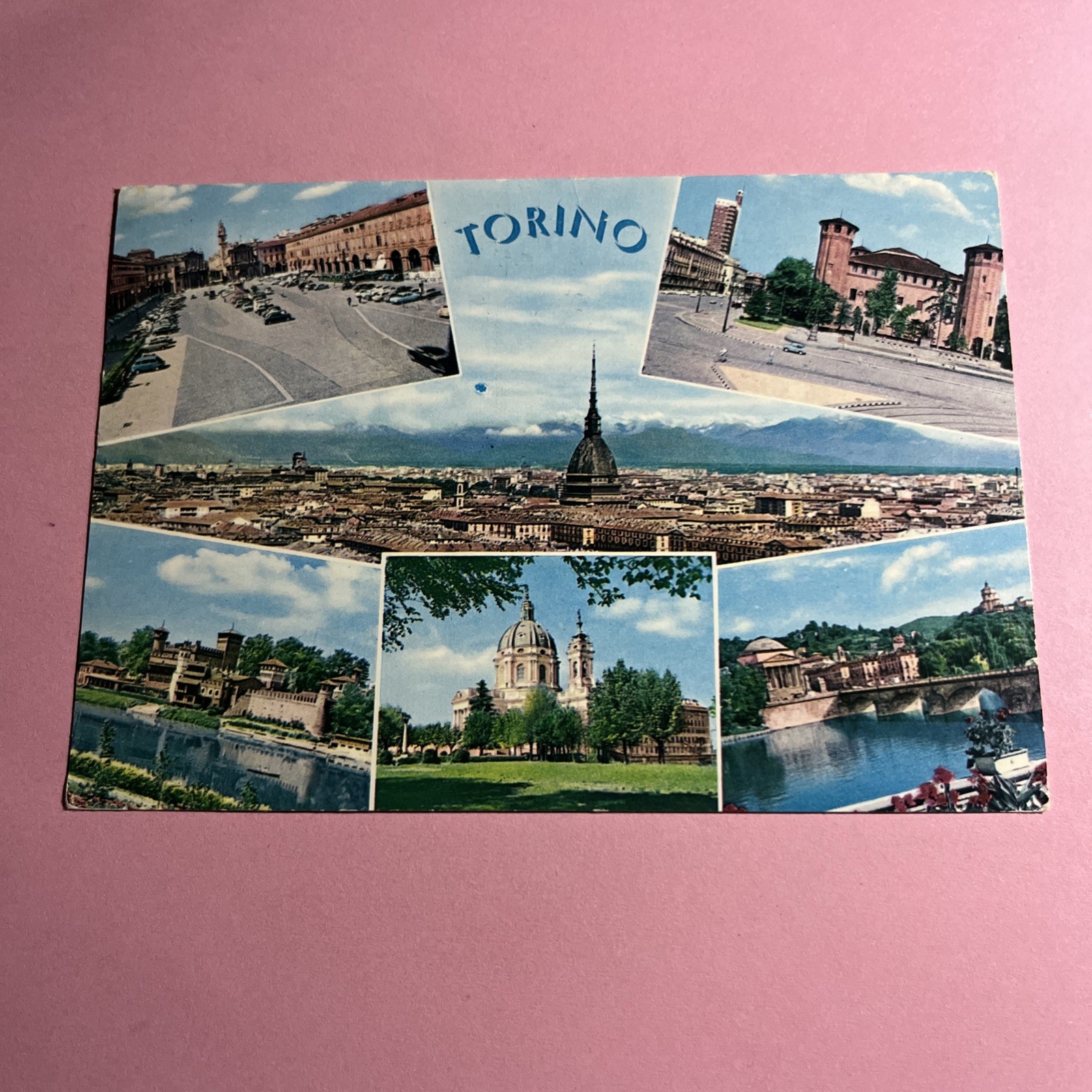 CARTOLINA A COLORI COLLEZIONE - TORINO VARIE VEDUTE PANORAMICHE - VIAGGIATA